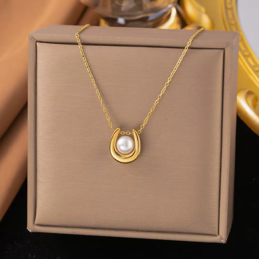 Curved Bar Necklace - Image 2